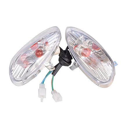GOOFIT Turn Signal Light Replacement for GY6 50cc Chinese Scooter Moped White