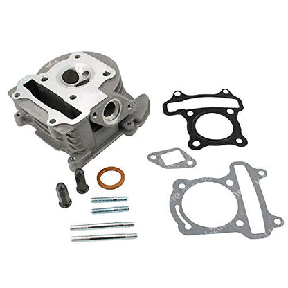 Glixal ATGT-006 GY6 49cc 50cc to 60cc 44mm Performance Cylinder Head with Valves for 139QMB 1P39QMB Chinese Scooter Moped ATV Quad Go Kart (Non EGR Type, 64mm Valve)