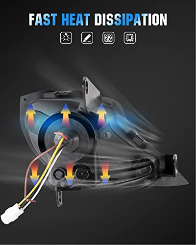 A & UTV PRO LED Headlights Assembly Kit for 2006-2022 Yamaha YFZ 450 YFZ450R YFZ450X Wolverine 450 350, Raptor 250 350 Raptor 700 Accessories,LED Head Lamp High-Low Beam Turn Signal DRL Lights