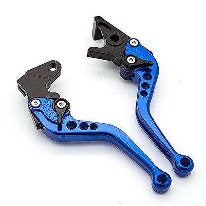 FXCNC Adjustable brake clutch levers fit for Raptor YFM350 02-04,Banshee 350 02-06, Blaster YFS200 04-06,Raptor YFM660 01-06,YZ125/250 94-95,TTR125L/LE/LW 00-16