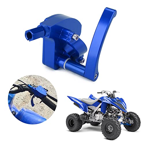 AnXin ATV Thumb Lever Control Throttle Housing Assembly Universal 7/8" CNC for Raptor 700 Banshee 350 Blaster 200 Warrior 350 YFZ450 King Quad LTZ250 Sportrax 450 TRX450ER TRX450R ATV Quad Blue