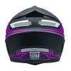 Motocross Helmet Fashion Youth Dirt Bike Helmet Unisex-Adult ATV Off-Road Mountain Bike Motorcycle Red Helmet DOT Approved (Purple-S)