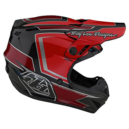 Troy Lee Designs GP Ritn Adult Motocross Helmet - Face Helmet Offroad Motorcycle Dirt Bike ATV Powersports Dual Sport Racing Helmet - Mens Womens Unisex (Red, MD)
