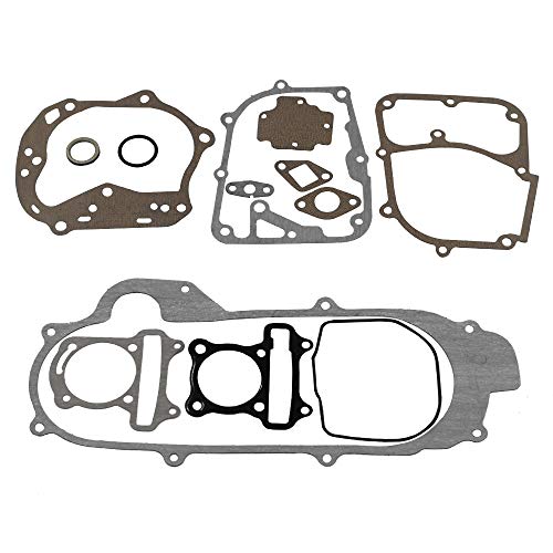 GY6 Cylinder Rebuild Kits Kymlaa 100cc Big Bore Kit for 69mm Valve 49CC 50CC 139QMB Moped Scooter Engine 50mm Bore Upgrade Set with 6pin Racing CDI Ignition Coil Performance Spark Plug Clutch Spring