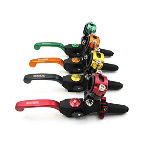 OTOM Clutch Lever Perch Motocross Dirt Bike Fall Prevention Folding Adjustable for CRF WR KXF RMZ FE (Black)