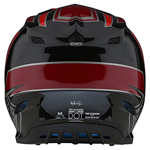 Troy Lee Designs GP Ritn Adult Motocross Helmet - Face Helmet Offroad Motorcycle Dirt Bike ATV Powersports Dual Sport Racing Helmet - Mens Womens Unisex (Red, MD)