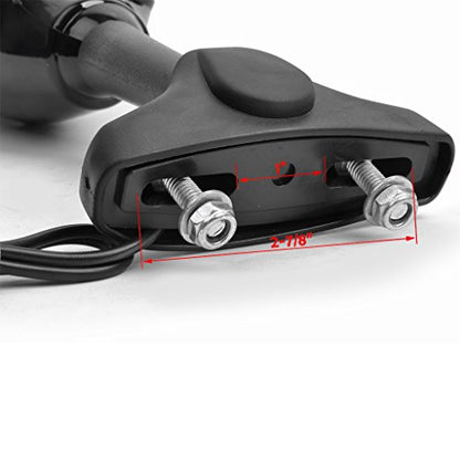 Motorcycle LED Turn Signal Rear View Mirrors with Arrow For Honda Suzuki Racing Bike Sport Bike
