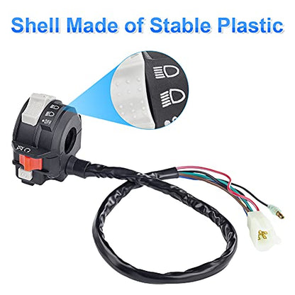 WATERWICH Handlebar Headlight Switch Compatible with Yamaha Warrior Wolverine 350 Kodiak 400 2001 2000 1999 1998 Replaces 4GB-83973-01-00 4GB-83973-00-00