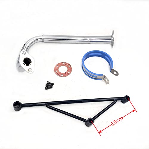 hongyu Blue Exhaust System Muffler for GY6 50cc Scooters 139QMA 139QMB 4 Stroke Engine