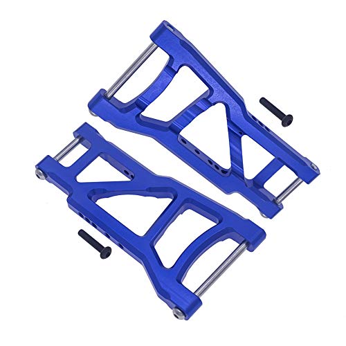 4-Pack Aluminum Front & Rear Suspension A-Arms & Tie Bar Replacement of 2555 3631 2532 for Traxxas 1/10 Slash 2WD RC Car Upgrade Parts Hop Ups