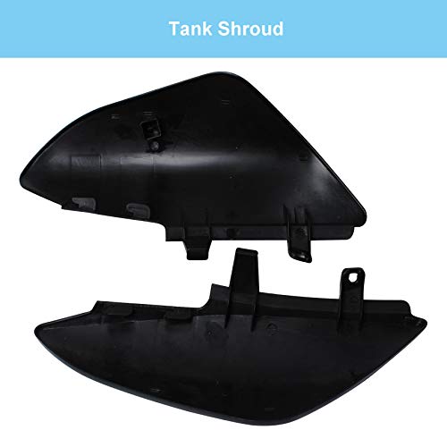Podoy CRF50 Body Fender Kit for Compatible with XR50 XR 50 CRF 50 SDG SSR Pit Dirt Motor Trail Bike Black with Bolt Work Fairing Plastic (Black)
