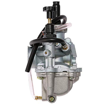 LT80 Carburetor with Fuel Switch Valve Petcock Intake Manifold for Suzuki LT 80 Quadsport ATV Carb, Replace 13200-40B10 13881-40B00 by TOPEMAI