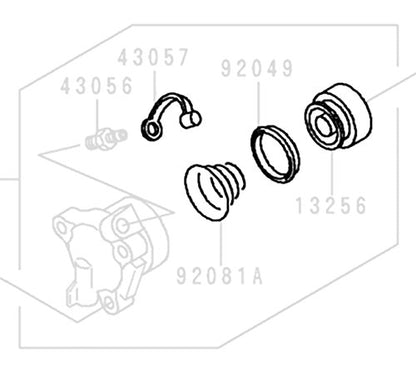 DP 0108-008/100 Clutch Slave Cylinder Piston & Slave Cylinder Rebuild Repair Parts Kit Compatible with Kawasaki