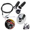 Throttle Twist Grip Set With 7/8" Scooter Holder Housing Throttle Cable For Gy6 50cc 80cc 125cc 150cc