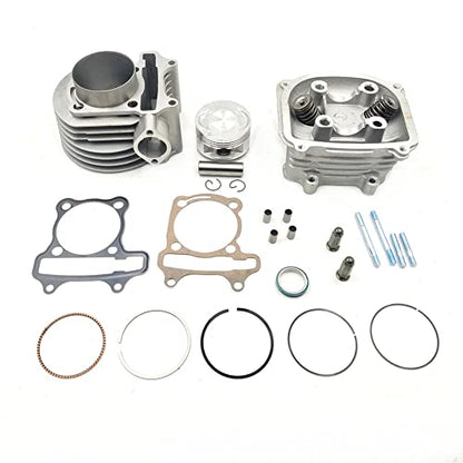 hongyu 61mm Big Bore Cylinder Head Kit for GY6 125cc to 180cc Engine with 69mm Valves scooter taotao kazuma ATV Moped