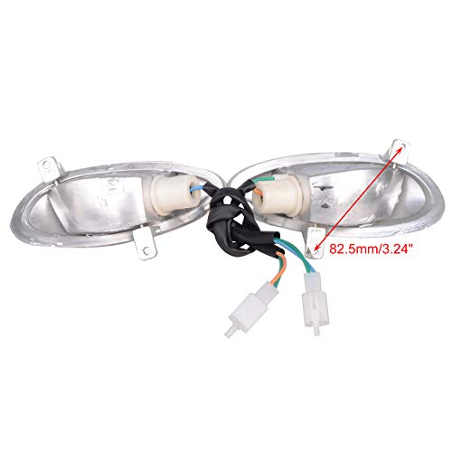 GOOFIT Turn Signal Light Replacement for GY6 50cc Chinese Scooter Moped White