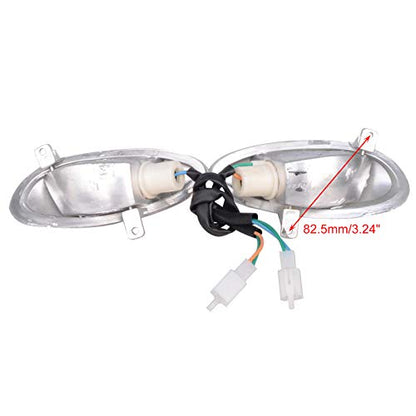 GOOFIT Turn Signal Light Replacement for GY6 50cc Chinese Scooter Moped White
