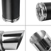 FLYPIG High Performance GY6 150cc Muffler Exhaust Pipe kit Replace for System Shorty GY6 125cc 150cc 152QMI 157QMJ ATV 4 Stroke Chinese Scooter Moped ATV Go Kart (Black)