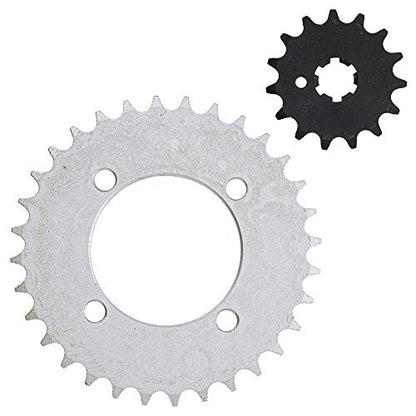 NICHE 420 Pitch Front 15T Rear 32T Drive Sprocket Kit for 1983-2006 Yamaha PW80 Y-Zinger BW80 Big Wheel 80