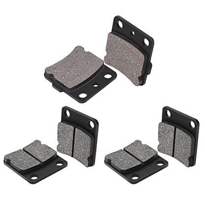 AHL Semi-metallic Brake Pads Set for Yamaha YFM350 Warrior 1989-2004 YFM350 Wolverine 1995-2005 BANSHEE 350 YFZ350 YFZ 350 1988-2009 YFS200 Blaster 2003-2006