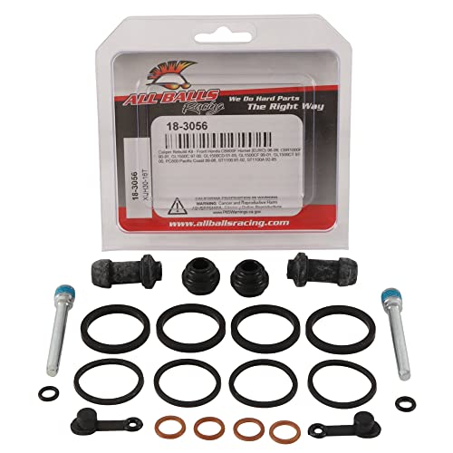 All Balls Racing Caliper Rebuild Kit Front 18-3056 Compatible With/Replacement For Honda CB 600 F Hornet 98-99, GL 1500 CT Valkyrie Tourer 97-00, PC 800 Pacific Coast 89-98, ST 1100 91-02