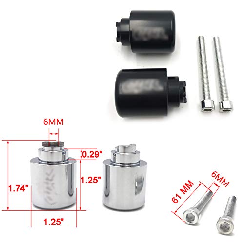 XKMT-Bar Ends Compatible With CB 559 919 CBR 600 1000 VFR 800 VTR RC51 Gold Wing GL 1800 Red [B07KGL82LT]