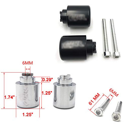 XKMT-Bar Ends Compatible With CB 559 919 CBR 600 1000 VFR 800 VTR RC51 Gold Wing GL 1800 Red [B07KGL82LT]