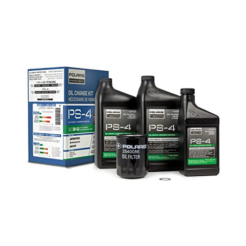 Polaris ATV Full Synthetic Oil Change Kit, 2879323, 2.5 Quarts of PS-4 Engine Oil and 1 Oil Filter