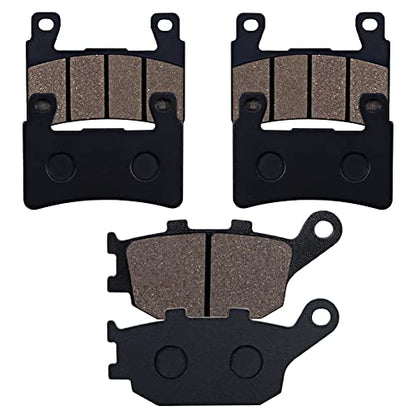 Cyleto Front and Rear Brake Pads for Honda CBR600 CBR 600 F1 F2 F3 F4 F4i F5 F6 Sport 1999 2000 2001 2002 2003 2004 2005 2006 2007