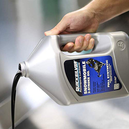 Quicksilver Specialty Lubricants 2-Cycle Full Synthetic Snowmobile Oil 92-858041Q01 1-Gallon