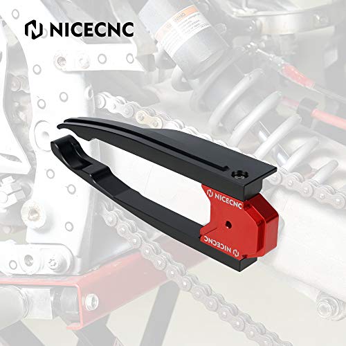 NICECNC Red Chain Guide Slider Buffer Swingarm Guard Compatible with Yamaha Raptor 700 2006-2008 2013-2023,Raptor 700R 2009,2011-2012,2016-2022 Special Edition,Raptor 700 Calif 2021,700R Calif 2023
