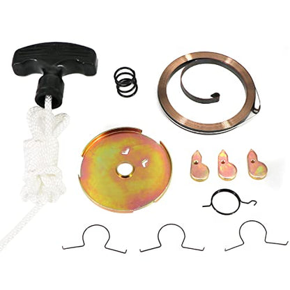 Tektall Recoil Starter Spring Rope Handle Pull Start Rebuild Kit Replace for ATC110 1979 1980 1981 1982 1983 1984
