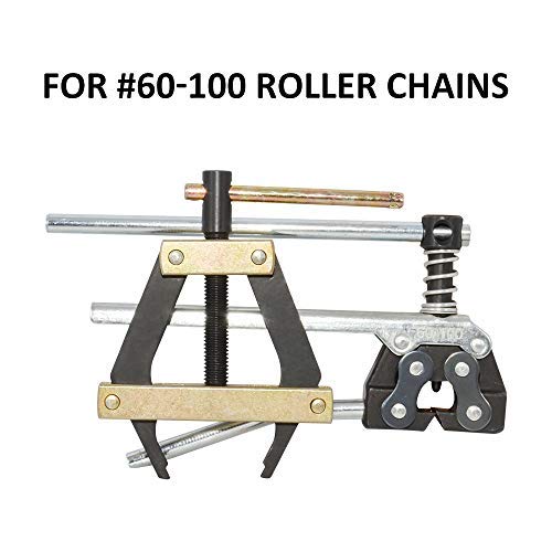 AZSSMUK Roller Chain Holder/Puller and Breaker/Cutter Tools Kit for ANSI #60#80#100 and More