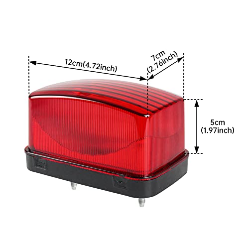 CPOWACE Taillight Housing Tail light Lens Cover Compatible with Yamaha Big Bear 400 / Grizzly 660 350 / Kodiak 400 / Rhino 660 700,Plastic Rear Light Lens Replace 5KM-84710-01-00,5KM-8472C-10-00(Red)