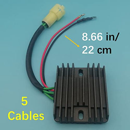 Tuzliufi Voltage Regulator Rectifier Compatible with Mercury Yamaha 804278A12 804278T11 67F-81960-12-00 67F-81960-11-00 67F-81960-10-00 75-90 HP 4 Strokes Marine 80-100HP Outboard 2000 2001-2005 Z34
