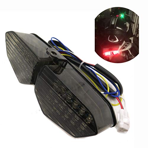 HTTMT MT178- Taillight Integrated Turn Signals Compatible with YZF R6 03-05 XTZ1200 12-14 Smoke