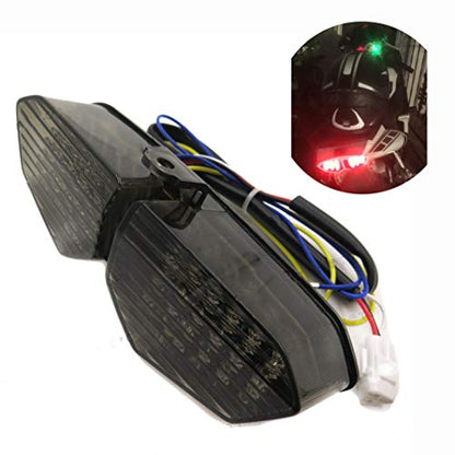 HTTMT MT178- Taillight Integrated Turn Signals Compatible with YZF R6 03-05 XTZ1200 12-14 Smoke