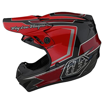 Troy Lee Designs GP Ritn Adult Motocross Helmet - Face Helmet Offroad Motorcycle Dirt Bike ATV Powersports Dual Sport Racing Helmet - Mens Womens Unisex (Red, MD)