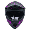 Motocross Helmet Fashion Youth Dirt Bike Helmet Unisex-Adult ATV Off-Road Mountain Bike Motorcycle Red Helmet DOT Approved (Purple-S)