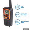 Midland - X-TALKER T51VP3, 22 Channel FRS Two-Way Radio - Extended Range Walkie Talkies, 38 Privacy Codes, NOAA Weather Alert (Pair Pack) (Black/Orange)