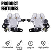 CNCMOTOK Front Right & Left Brake Caliper With Pads Compatible with YAMAHA Banshee 350 Grizzly 350 400 450 Big Bear 250 350 450 Blaster 200 Bruin 250 350 Raptor 350 660 Warrior 350 Bear Tracker 250