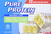 Pure Protein Bars, High Protein, Nutritious Snacks to Support Energy, Low Sugar, Gluten Free, Birthday Cake, 1.76 oz, Pack of 12