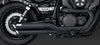 Vance & Hines Twin Slash Staggered Exhaust Black 48531