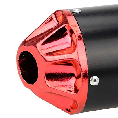 Aluminum Red 28mm Motorcycle Exhaust Muffler For CRF50 XR50 KLX SSR Thumpstar Lifan 50cc 70cc 90cc 110cc 125cc Chinese Pit Trail Dirt Bike