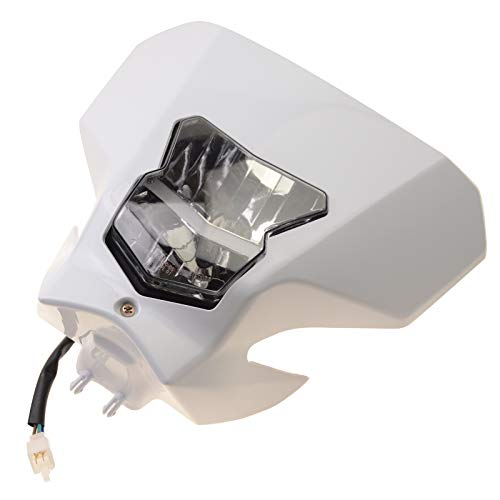 GOOFIT Dirt Bike H7 12V 35W Light Headlight Fairing Replacement for CRF450XR CRF450L CRF450X CRF450 2019-2020 Motorcycles Dirt Bike Pit Bike White