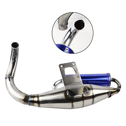 FLYPIG Exhaust W/ Expansion Chamber For Honda AF18 AF24 AF27 AF28 AF30Dio Exhaust System Muffler Pipe Elite Sym 50（Dio SA50 SR50 SK50 SYM DD50 Arnada 50 Dio 50 DD50 Jolie 50 ）