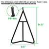 Eapele Triangle Stand for Dirt Bike, T-shaped Central Support for Greater Bearing Capacity, Solid Steel Structure with Black Powder Coated Protection