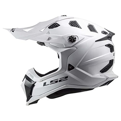 LS2 Helmets MX-Off Road Subverter Evo Helmet (Gloss White - X-Large)
