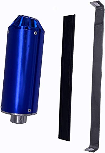 28mm Blue Pit Bike Exhaust Muffler For SSR SDG CRF50 XR50 KLX TTR YCF Coolster Thumpstar Lifan 50cc 70cc 90cc 110cc 125cc Chinese Pit Trail Dirt Bike