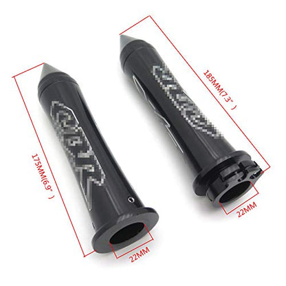 HTTMT TRHB119-CBR-BK Custom 7/8 Inches 22mm Handlebar Grip CBR Compatible with Cbr 600 900 929 954 1000 Rr F1 F2 F4I
